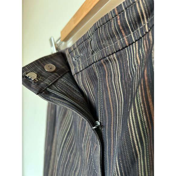 Collection Brown & Tan Stripped Pants - Size 4 - Picture 4 of 7